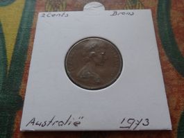 AUSTRALIA  2  Cents  1973