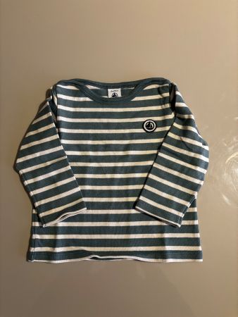 Petit Bateau, Tee-shirt manches longues, rayé taille 18 mois