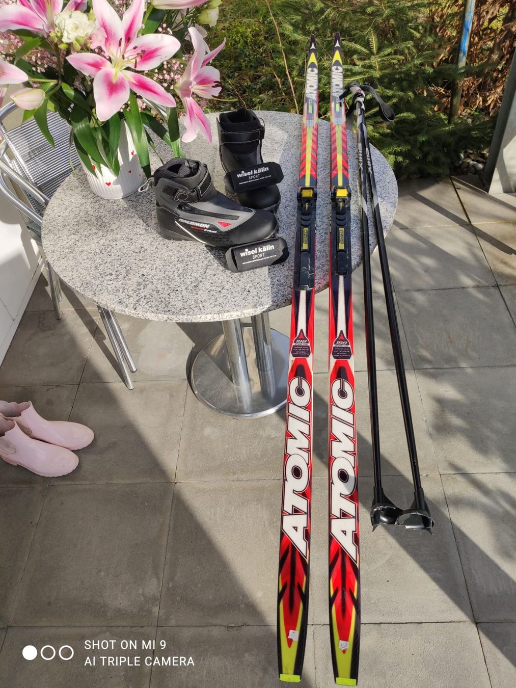 Atomic Sci: Langlauf Set von Skintec Atomic 198 cm – Usato da Stäfa venduto da vic_x2d6