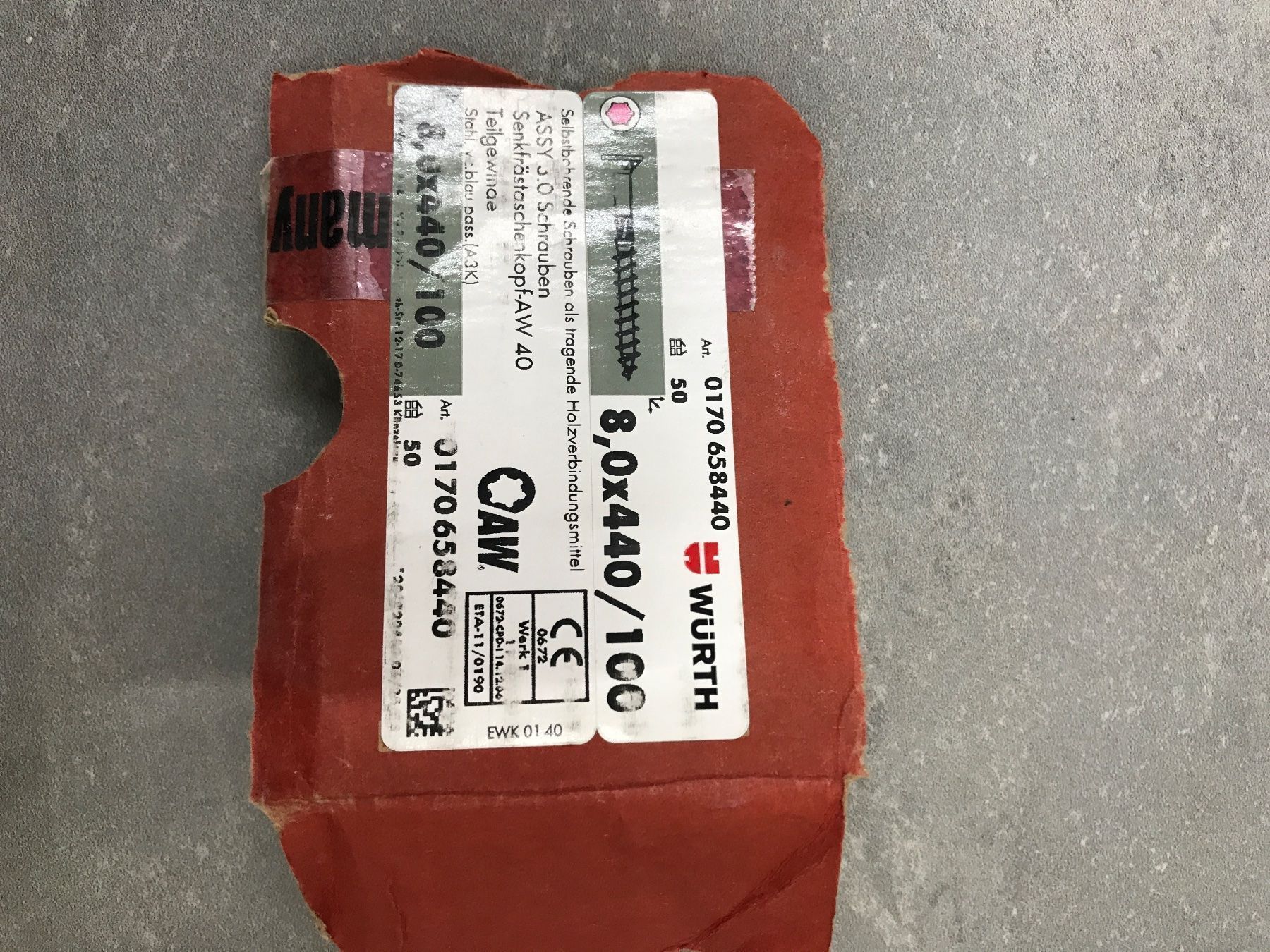 Würth Ferramenta: (KOPIE) Zimmermansschrauben – Nuovo (secondo la descrizione) da Therwil venduto da cropo 3