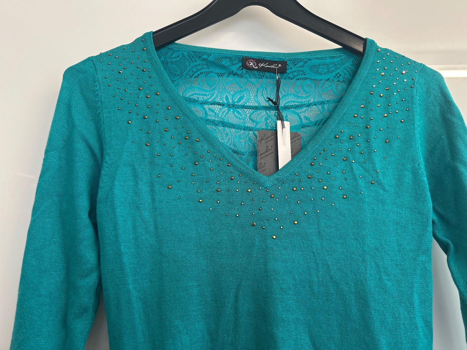 Maglioni & Felpe: Pullover Lang Figurbetont Strass Spitze 1 Size Neu – Nuovo e nell'imballaggio originale da Regensdorf venduto da Spyke55 1