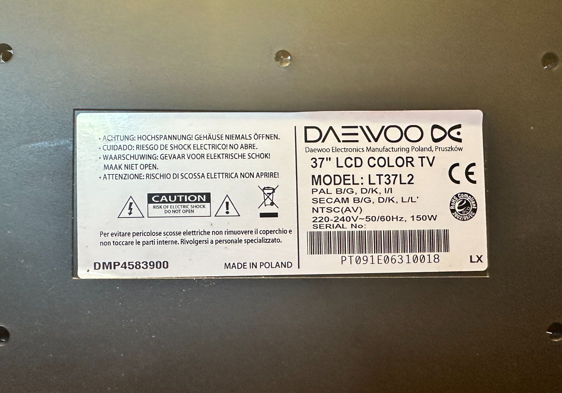Daewoo Appareils TV: 37" LCD Color TV  Daewoo – D'occasion à Buchrain par Pranic 3