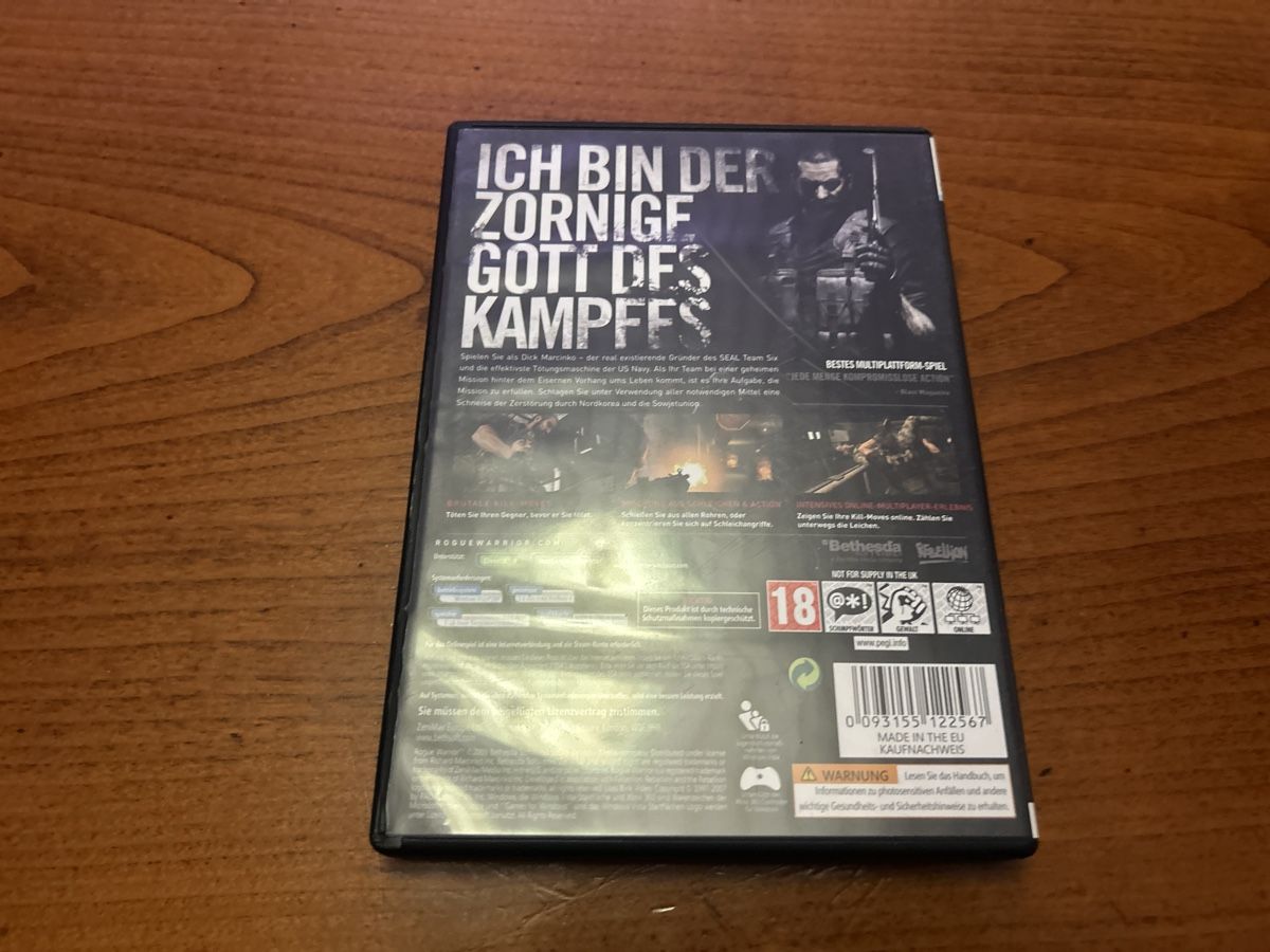 Microsoft Jeux: Rogue Warrior PC DVD gebraucht – D'occasion à Obergösgen par mad_56fp 1
