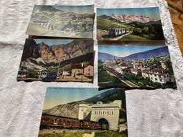 Trains valais 10 cartes en lot comme photos