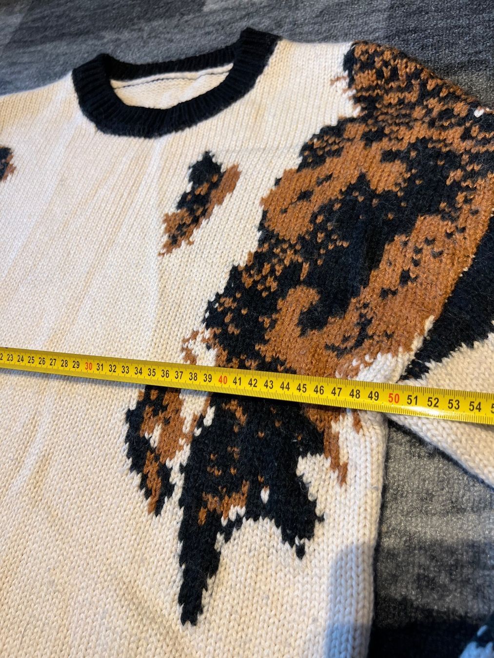 Maglioni & Felpe: Dicker Winter Herbst Pullover Frauen Braun weiß Gr L – Usato da Frenkendorf venduto da Style365 7