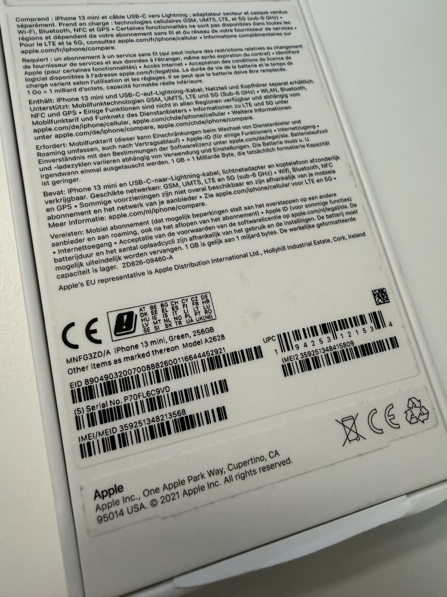 Apple Portables: iPhone 13 mini, Green, 256GB – D'occasion à Greifensee par daniel1982 6