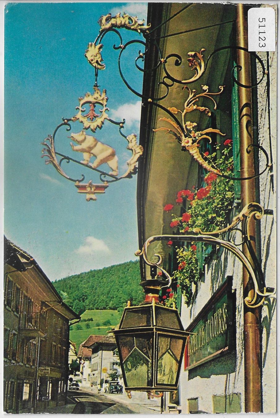 Cartoline postali: Landgasthof "Bären" Langenbruck – Usato da Ettingen venduto da Kartenplanet