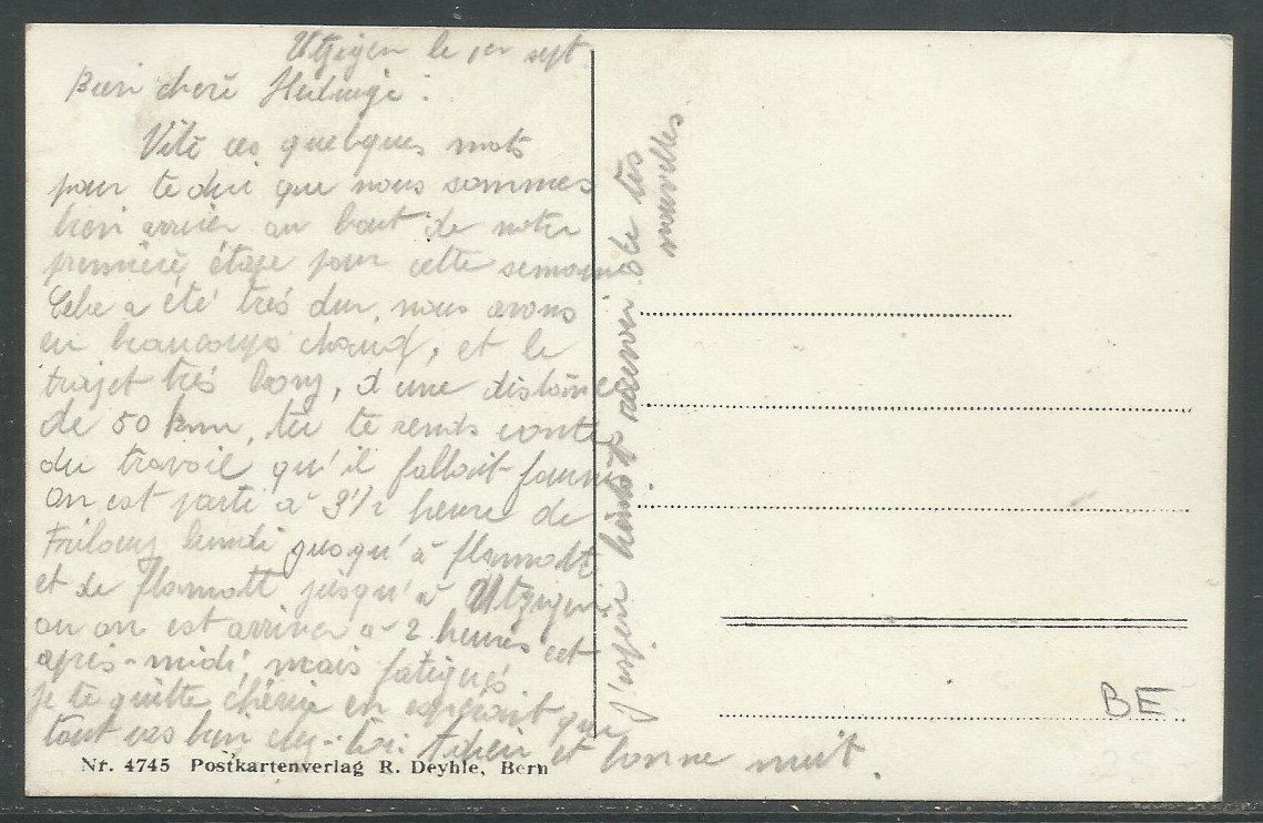 Cartoline postali: Carte P ( Utzigen ) – Usato da La Russille venduto da Nono4 1