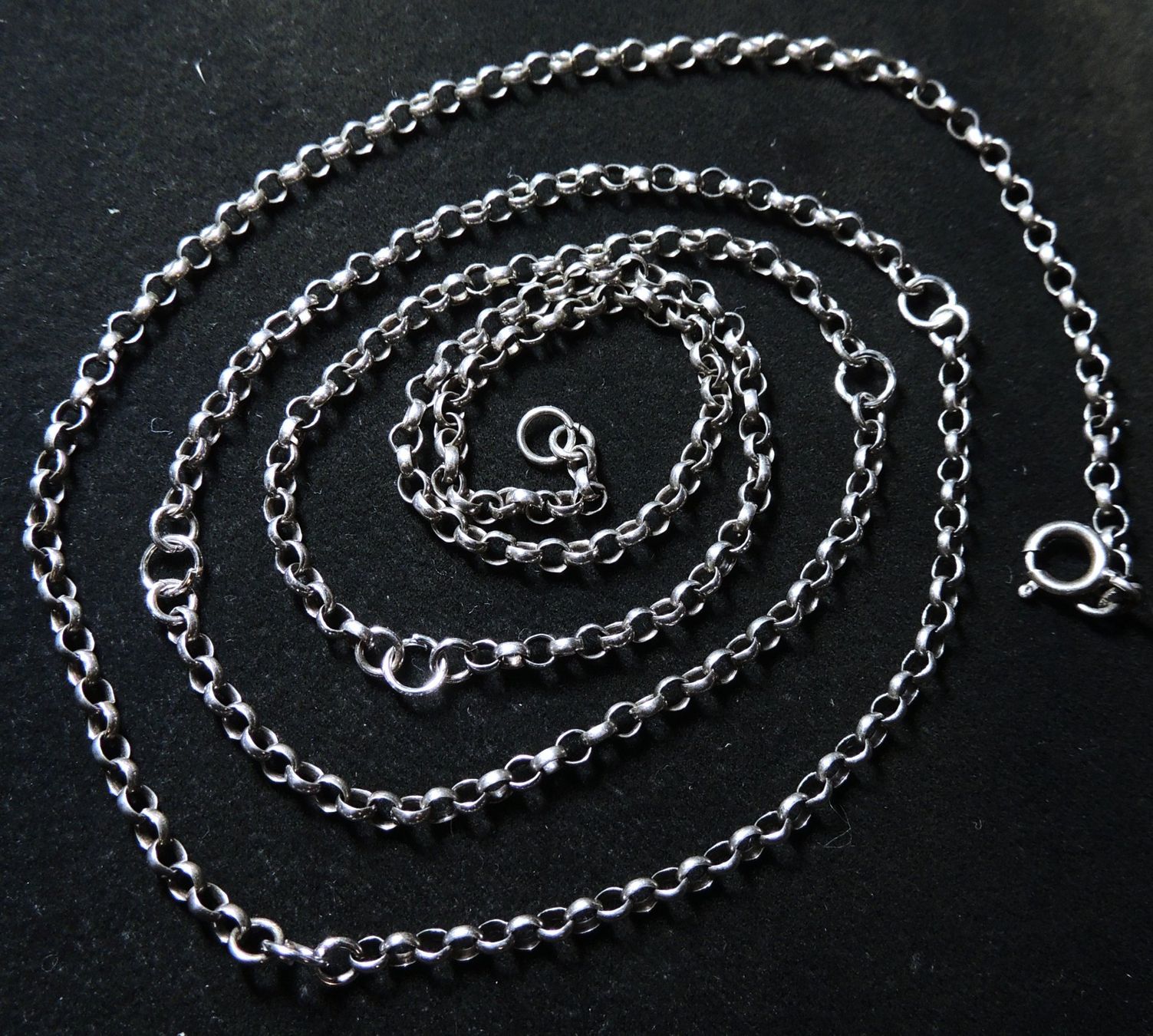 Catenine: Silber 800 Anker Halskette 89 cm / 3 mm – Usato da Waldenburg venduto da schaller707