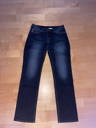 Damen Jeans Gr. 42, Straight fit, Dunkelblau, Top Zustand!
