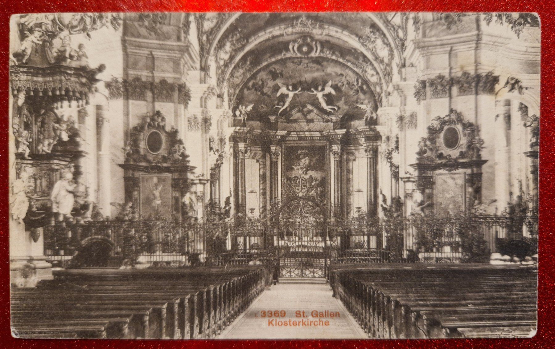 Cartoline postali: St. Gallen Klosterkirche 1913 – Usato da Melchnau venduto da Fishel