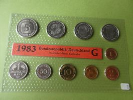 Deutschland 1983 G, Kursmünzensatz  - Karlsruhe