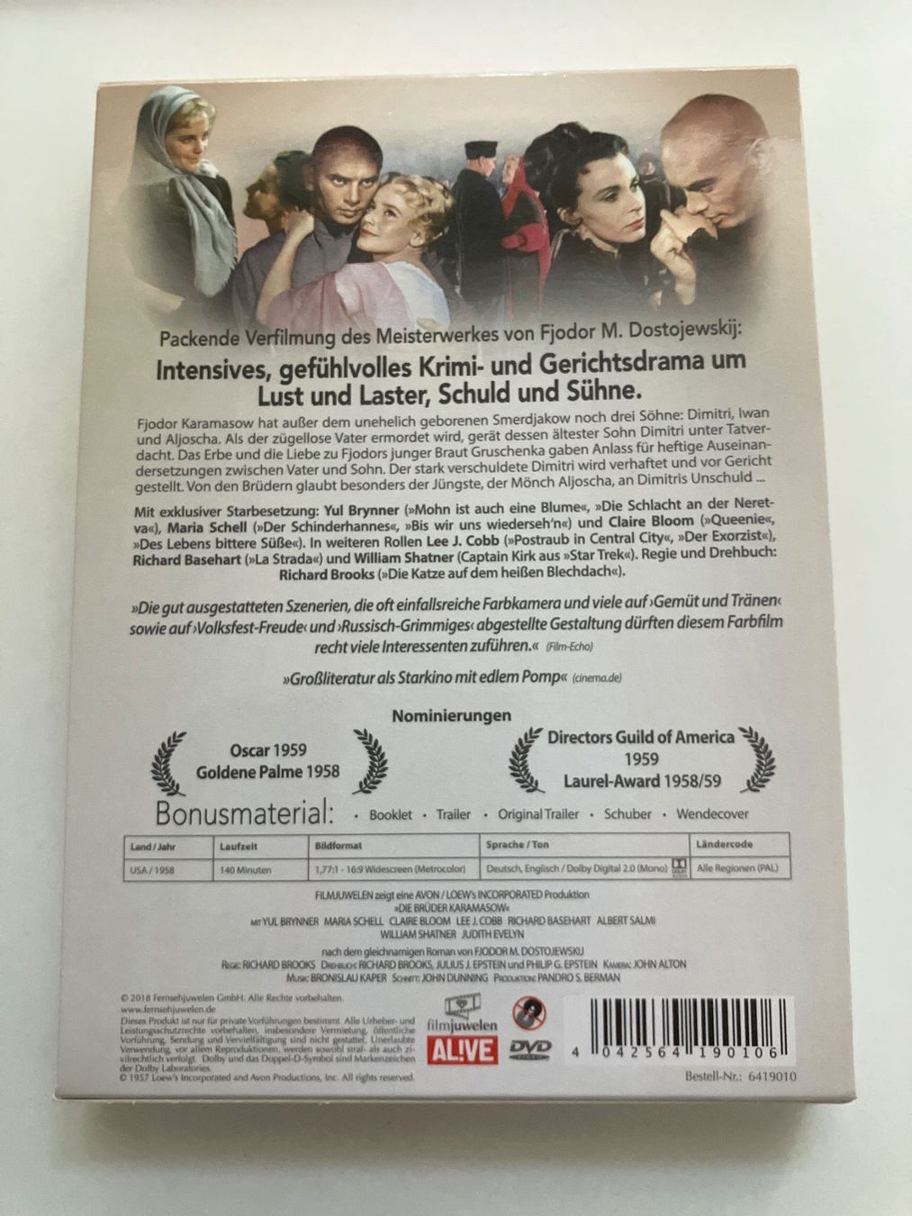 Tutti i DVDs: Die Brüder Karamasow (DVD) Brynner, Schell – Usato da Arbon venduto da HelFer01 1