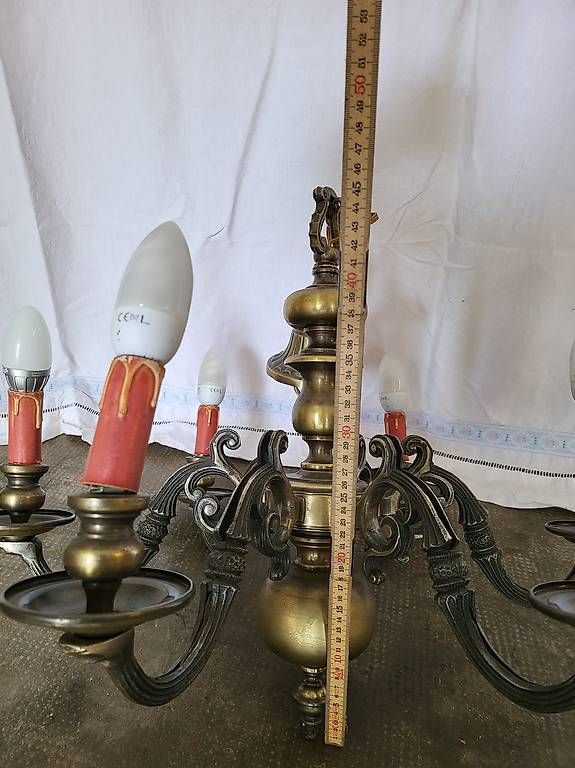 Lampade: Lustre style baroque laiton 6 branches – Usato da Lausanne venduto da ber_qk5j 2