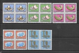 Viererblockserie Pro Patria 1960 B96 - B100 ** 1.6.1960