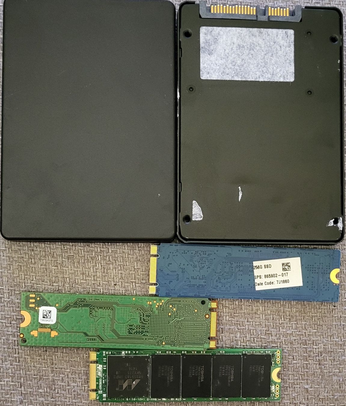 Dischi rigidi: 5×diverse SSD Festplatte 128GB-1TB – Difettoso da Zürich venduto da Gulbi1919 1