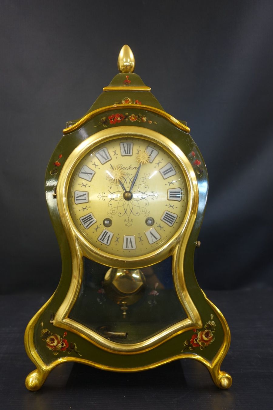 Orologi da terra & Orologi da parete: Elegante Pendule mit Schale Bucherer – Usato da Basel venduto da bk_brockibasel