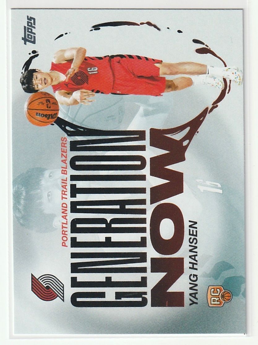 Topps Carte collezionabili: 2025 Topps Flagship Basketball Yang Hansen Generation Now – Nuovo (secondo la descrizione) da Biel/Bienne venduto da historian-198