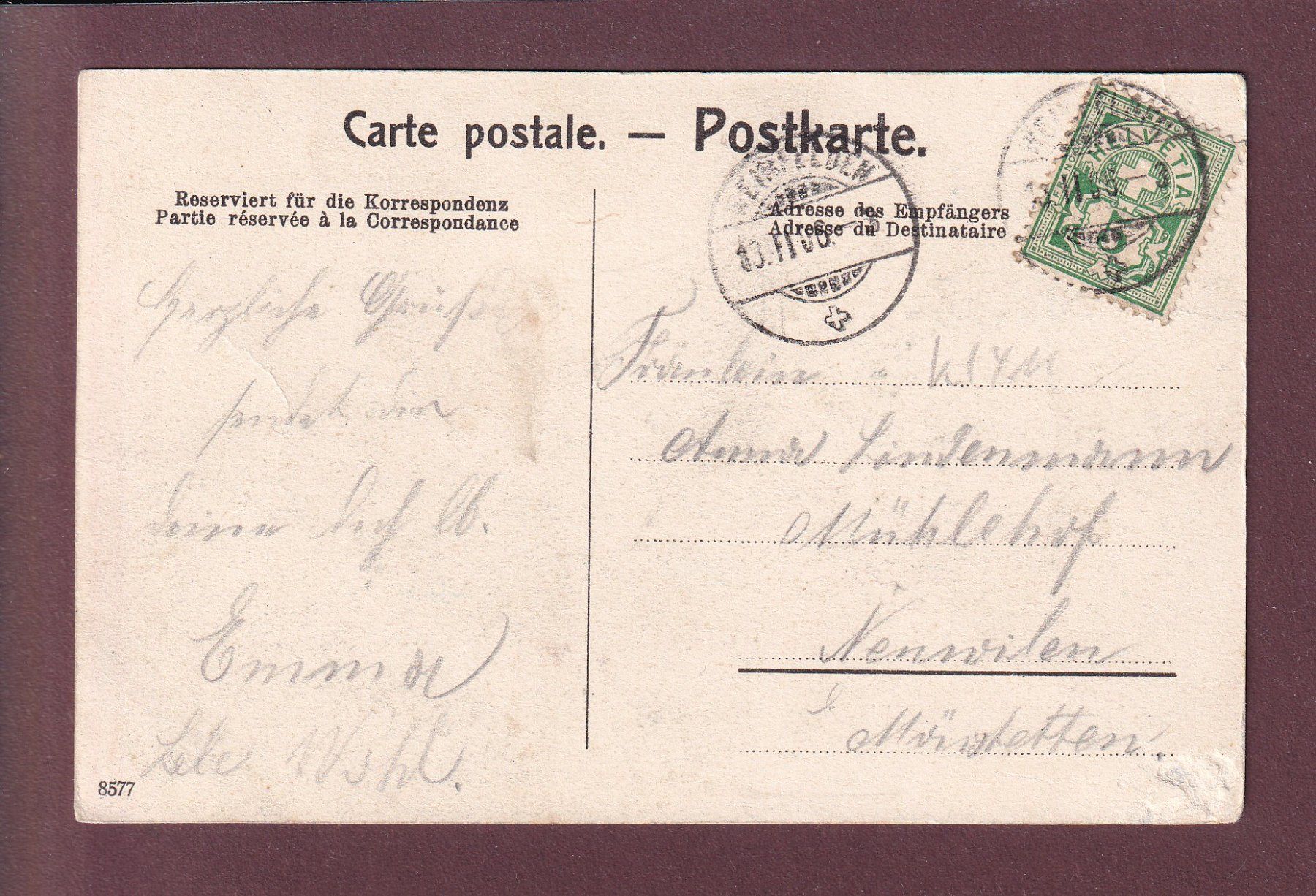 Cartes postales: ST. GALLEN - Marktgasse - 1906 – D'occasion à Pully par nicecards 1