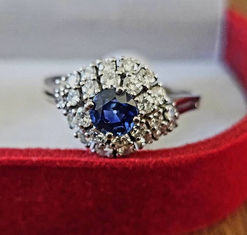 Ringe: Weissgold-Saphirring – Gebraucht aus Obergösgen von Chregi720 2