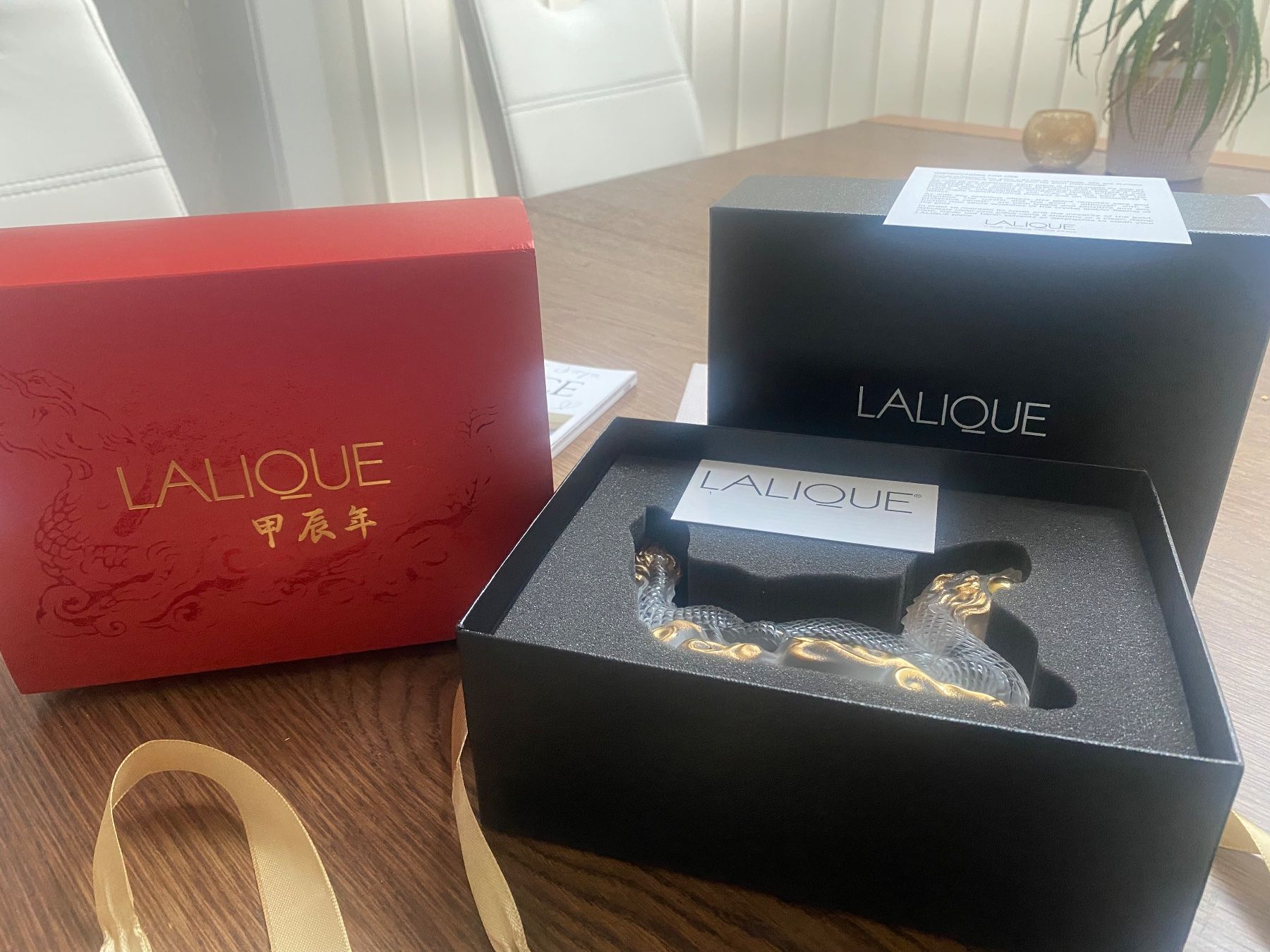 Statuette: Lalique Dragon White-Gold – Nuovo e nell'imballaggio originale da Wädenswil venduto da Claudio_727 1