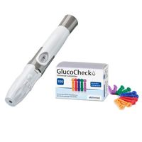 GlucoCheck Stechhilfe +100 Universal-Lanzetten f. Diabetiker