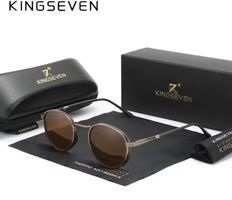 NEU! KINGSEVEN Design-Sonnenbrille: Brown Edition – Italien