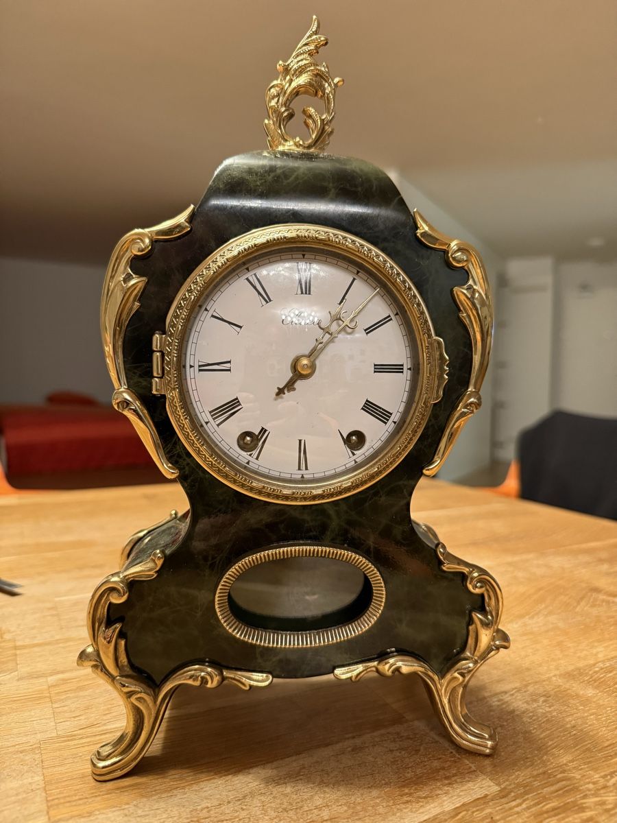 Eluxa Orologi da terra & Orologi da parete: Eluxa Tischuhr, Marmor Optik,  Standuhr Pendule – Usato da Goldach venduto da Messerguru 1