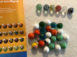Restposten "All Star Murmeln Migros", mit Spezial-Murmeln