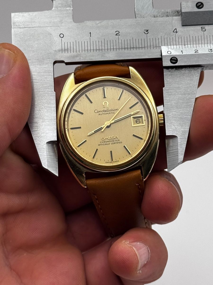 Omega Orologi: Omega Constellation Automatic Herren Uhr  Lederband – Usato da Hunzenschwil venduto da MeliT 5