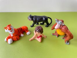 4x Dschungelbuch Comic Figur Bullyland Disney WDP Mogli