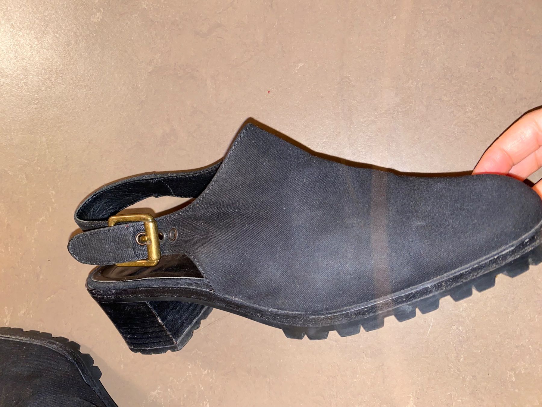 Prada Scarpe da donna: Schwarze PRADA Clogs Stoff, Gr. 36.5 – Usato da Tamins venduto da and_8ycc 4