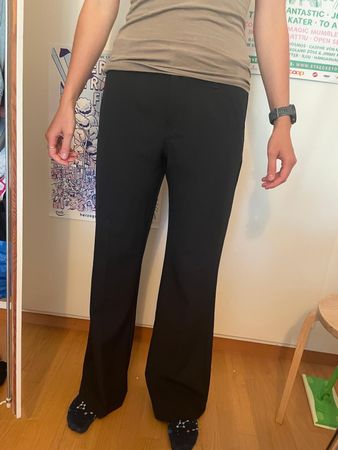 Schwarze Bershka Hose, Gr. 38