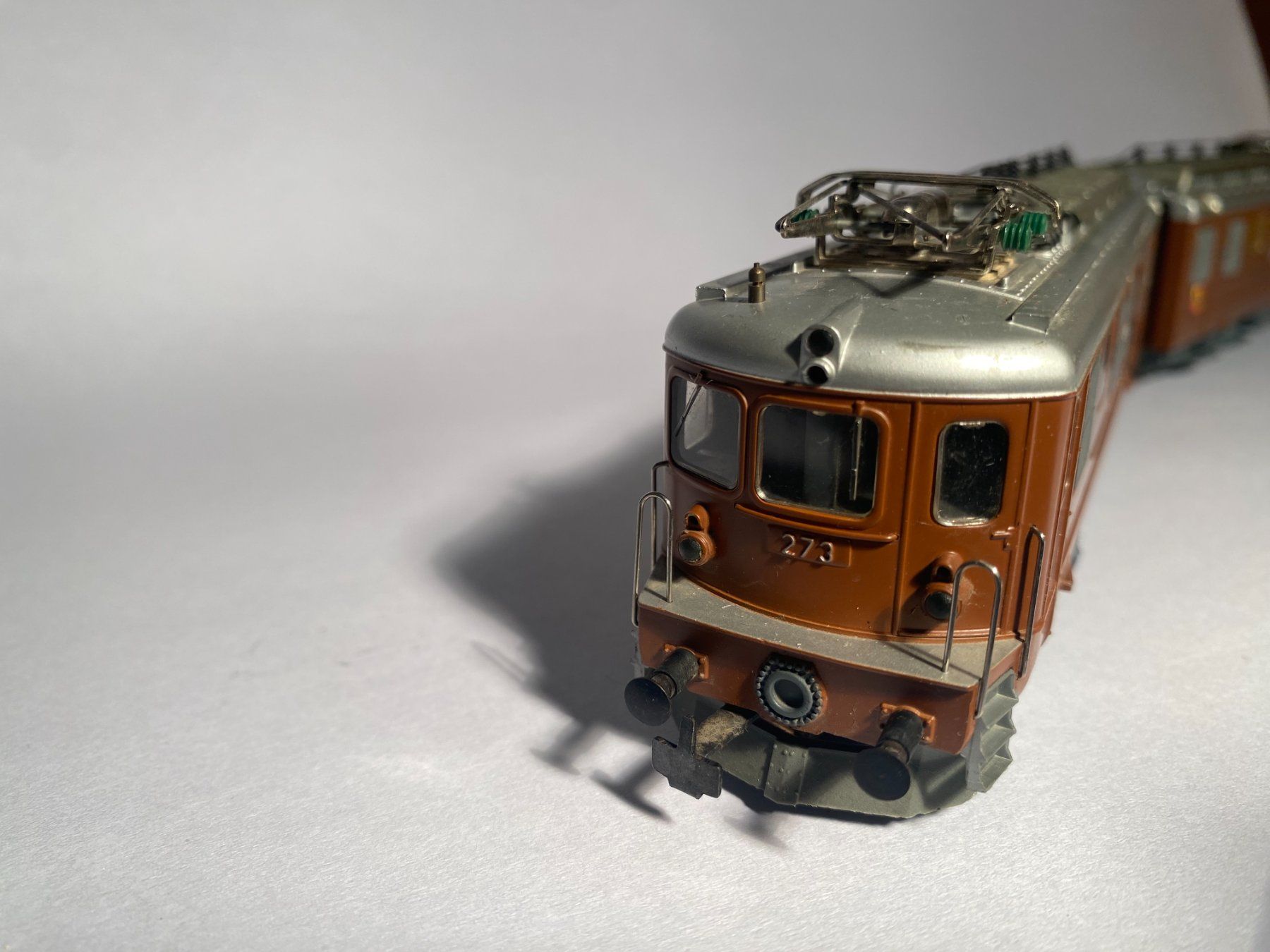 Hag Modellini di ferrovie: Hag E-Lok Ae 8/8 BLS braun AC Analog – Usato da Buchrain venduto da Modellbahn11 4