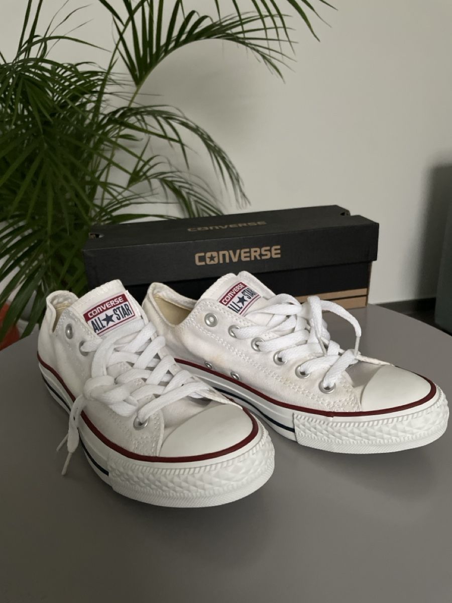 Scarpe da uomo: Vintage Converse All Star white, unisex – Nuovo e nell'imballaggio originale da Morbio Inferiore venduto da fla-