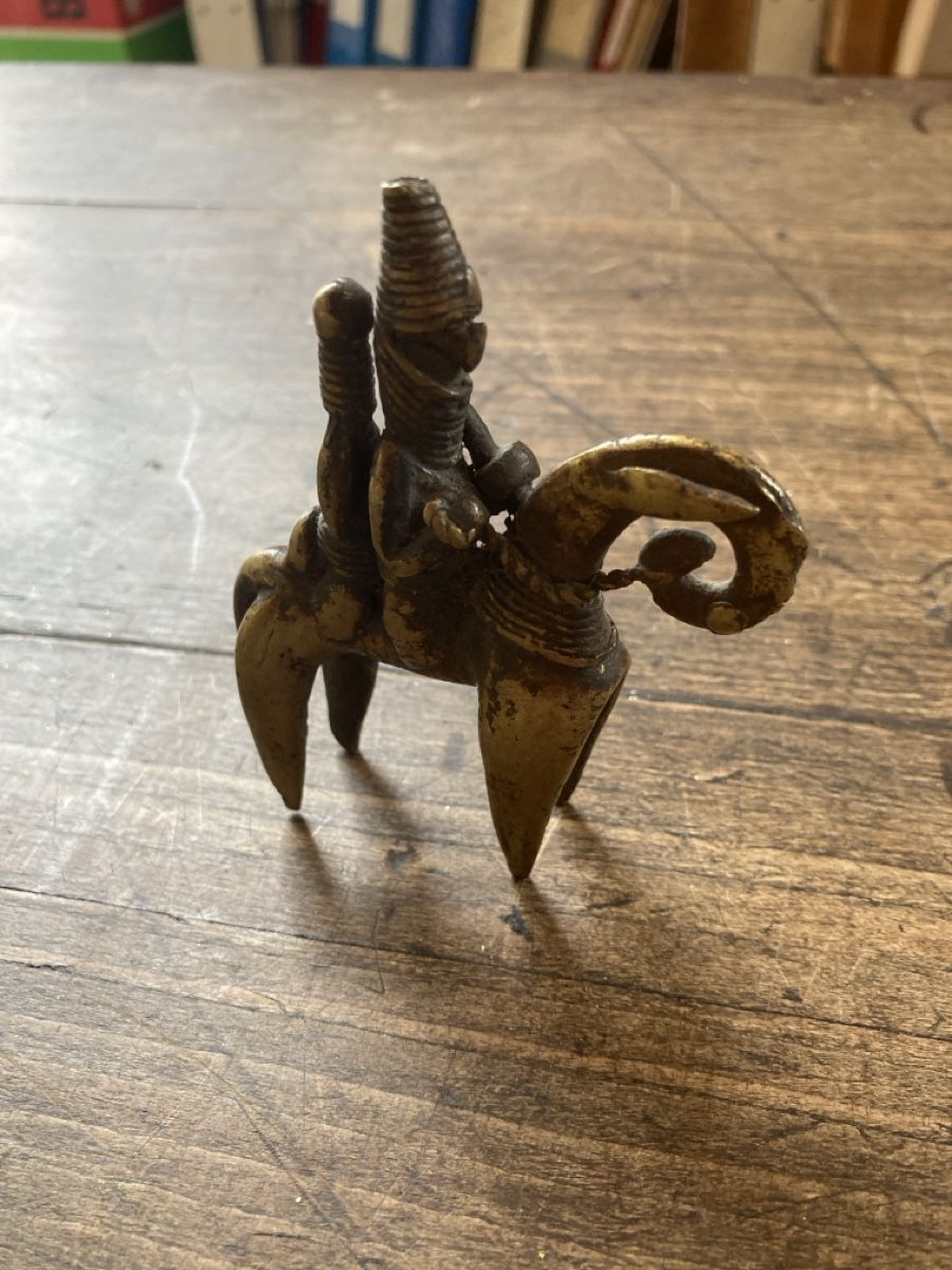 Statuette: Bronze Figur der Kotoko- Kultur – Usato da Zürich venduto da Mueschelmau 2