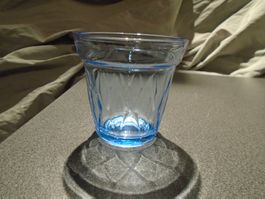 Kerzenglas blau, Muster