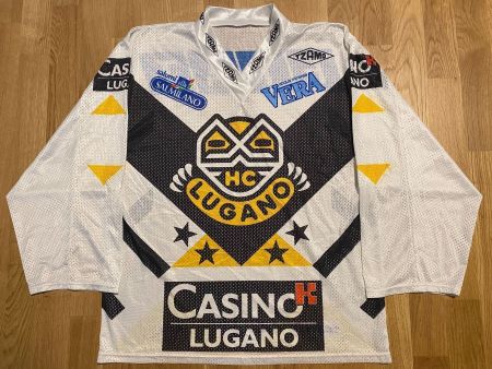 ORIGINAL HC LUGANO TRIKOT MAILLOT EISHOCKEY JERSEY TZAMO M
