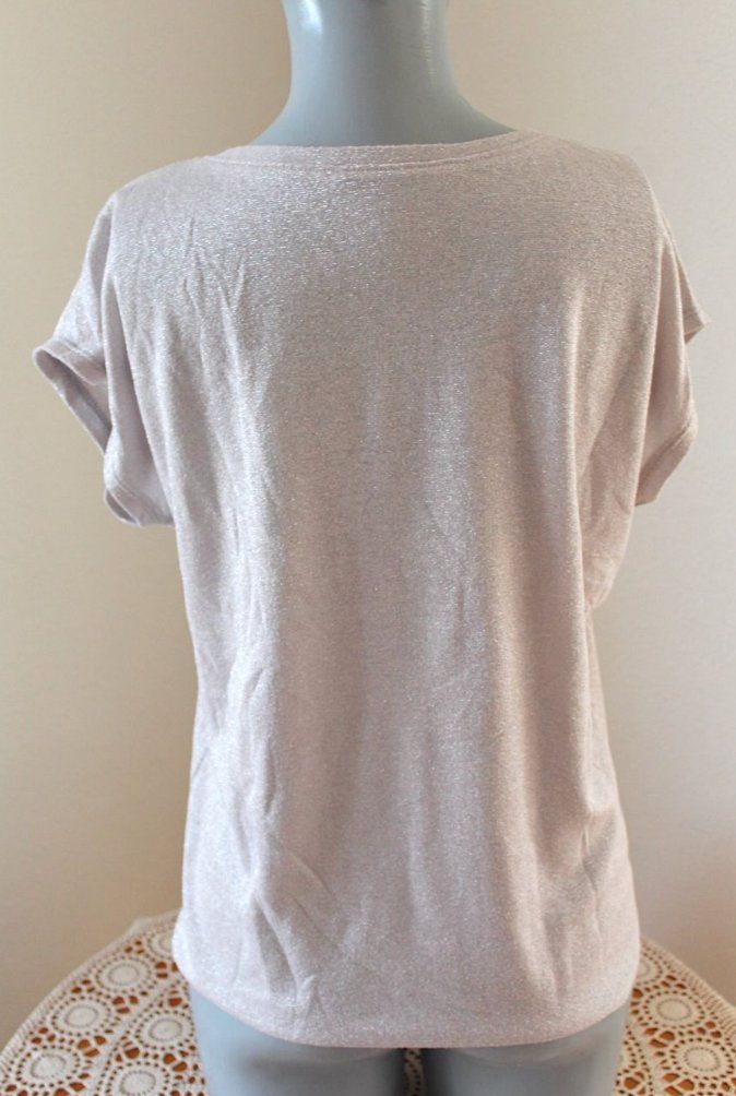 T-shirt: Oberteil mit Glizer, verm. M/L – Usato da Locarno venduto da madame-tus-sauds 3