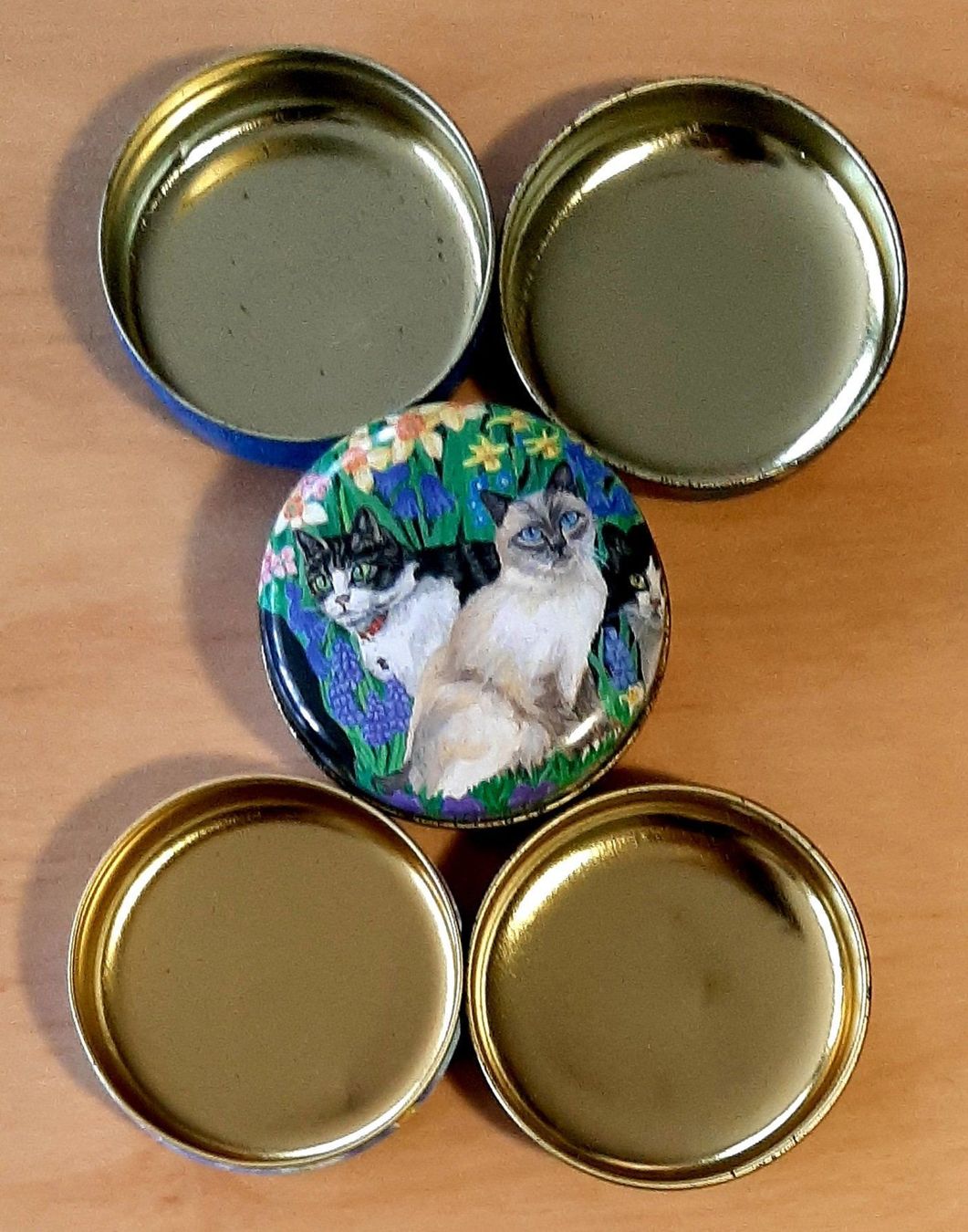 Barattoli: 3 petites boîtes en métal – Usato da Montet (Glâne) venduto da Koada2 2