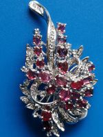 Schöne Silber Brosche