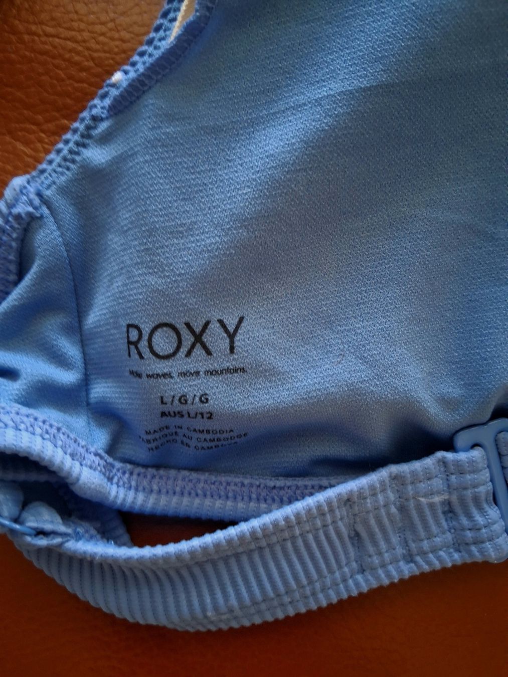 Roxy Costumi da bagno & Bikini: Roxy Bikini Gr. L/G Blau/Beige Gerippt  – Nuovo (secondo la descrizione) da Tamins venduto da LisaMorpurgo 4