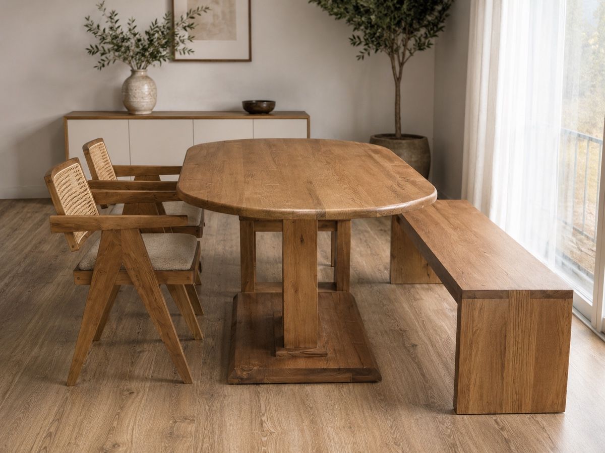 Tischset: CUSTOM SOLID WOOD DINING SET – Gebraucht aus Luzern von mir_p2zx 1
