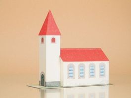 Karton-Bausatz: "Kirche"  //  Maquette en carton: "Eglise"