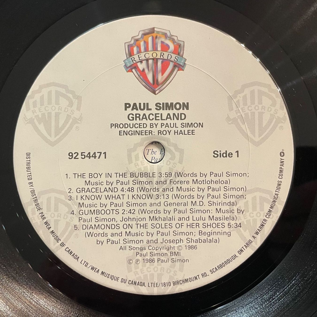 Schallplatten: PAUL SIMON - GRACELAND – Gebraucht aus Zürich von  3