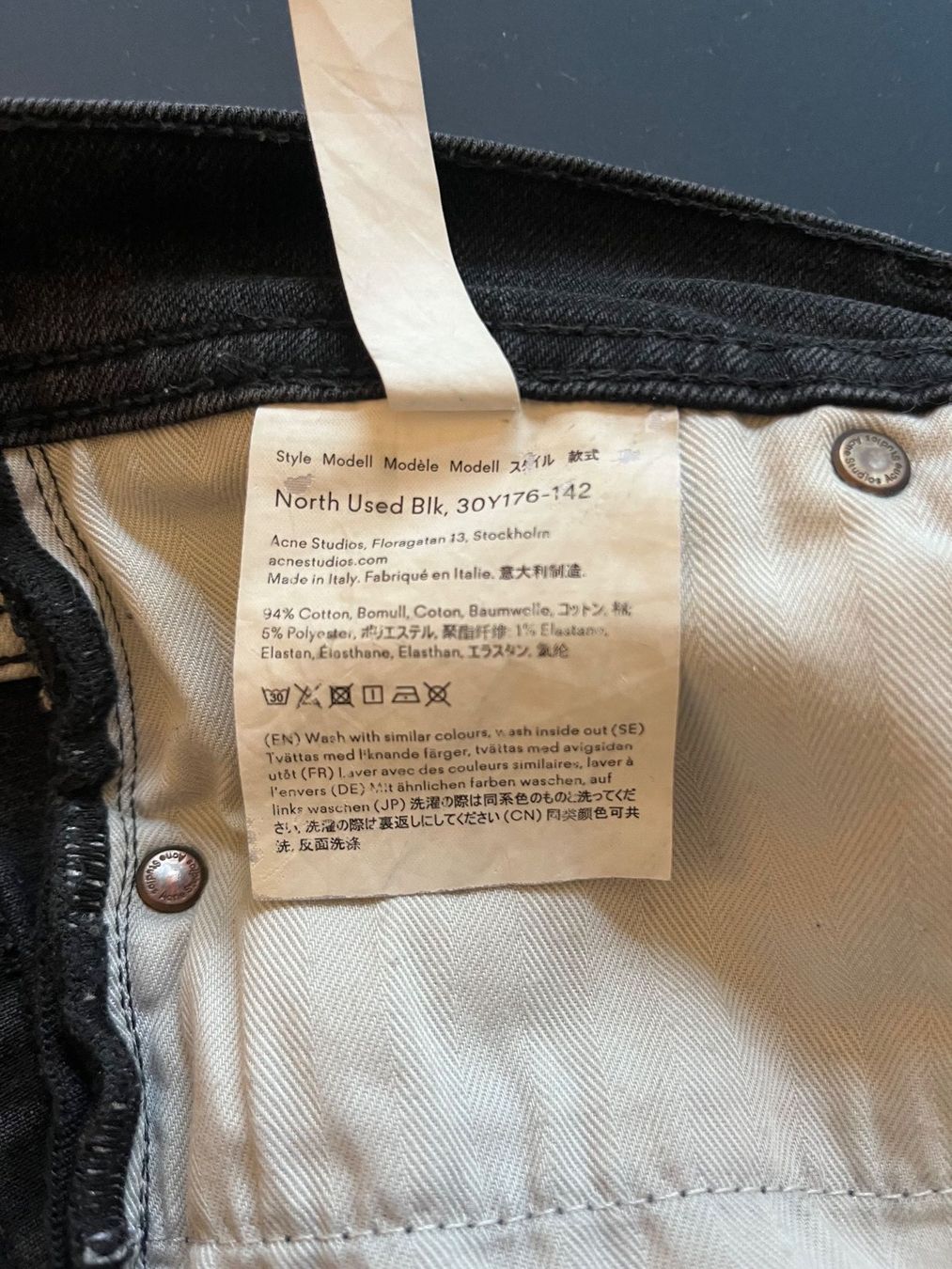 Acne Studios Jeans: Acne Studios Slim Fit Jeans - 30 – Usato da Kriens venduto da eagleye3 5