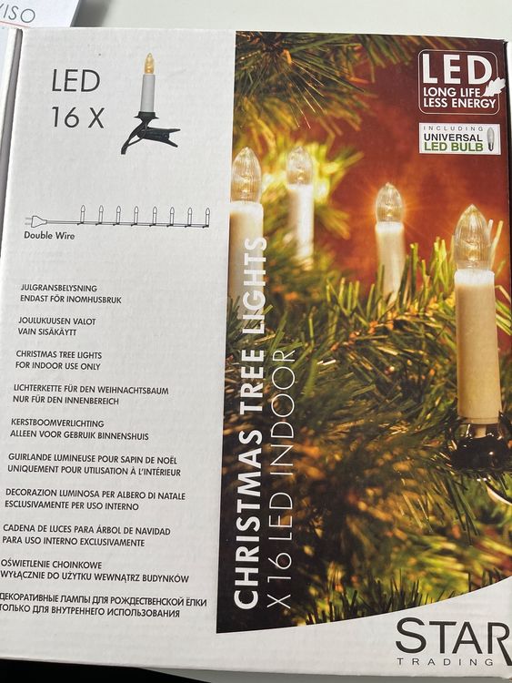 Weihnachtsbaum LED Kerzen Lichterkette 16 Kerzen Acheter sur Ricardo