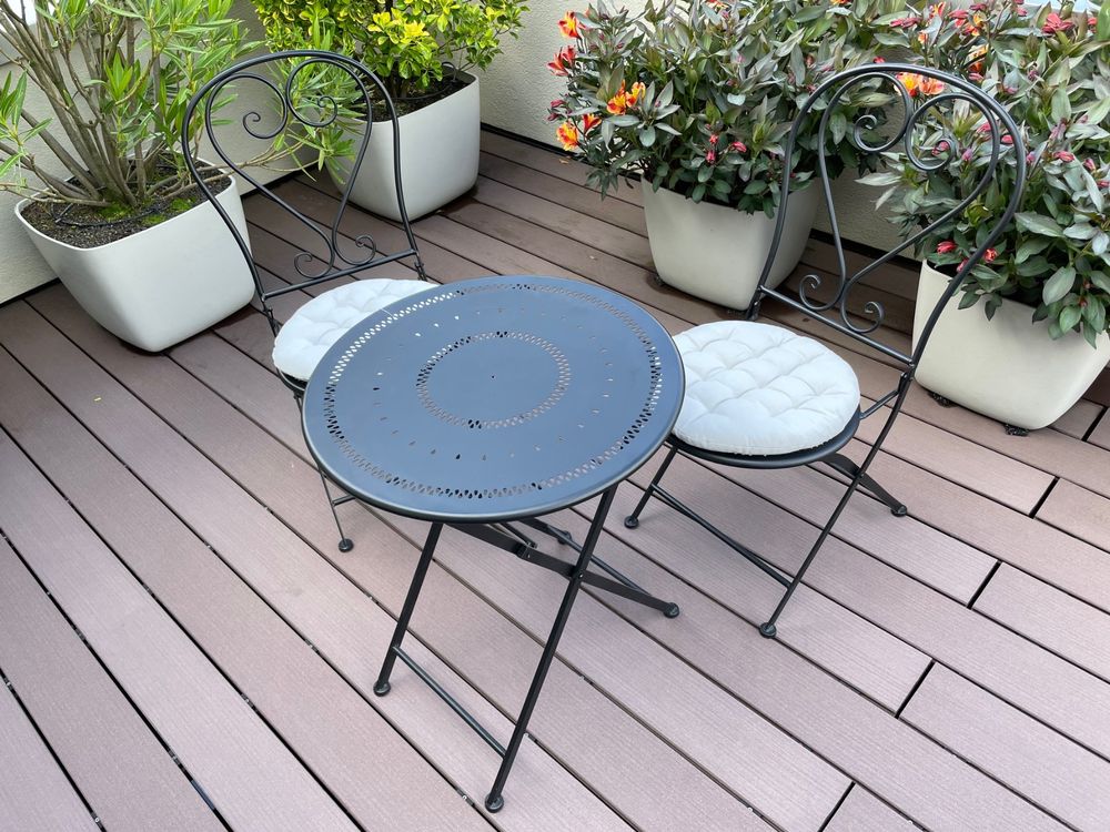 ASTIMESA SCOBNE Küchenstühle Set – 2 Stück, Schwarz, Metallgestell | Gepolstert Mit Kunstleder, Sitzhöhe 45 Cm