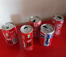COCA COLA Feriensouvenirs, ca 25 Jahre alt, ausländ. Schrift