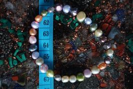 Süßwasser Perlen  Farbig Armband Topstone